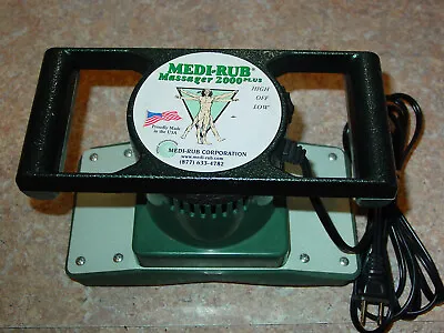 Massager 2000 Plus Two Speed Massage Therapy Medi Rub Made USA Green WORKS WELL • $79.95