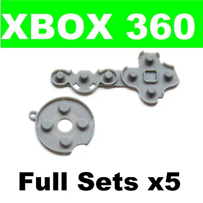 5-SETS XBOX 360 Controller Replacement Rubber Conductive Button Pads Parts Kit • $8.19