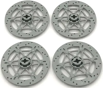 Lego 4 New Light Bluish Gray Technic Steering Brake Disk 6 X 6 Pieces • $9.32