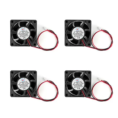 4Pcs DC Brushless Cooling PC Computer Fan 12V 6020s 60x60x20mm 0.15A 2 Pin Wire • $15.89