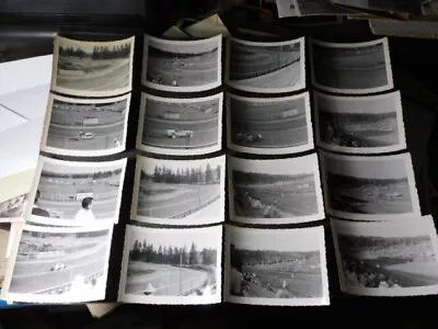 1950-60's Snapshot Photo Lot Midget? Car Lap Auto Racing • $19.95