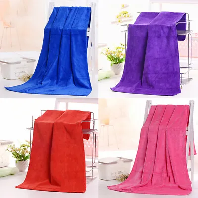 Microfibre Bath Towel Beach Quick Dry Camping Extra Large Sports Gym Travel • $8.05