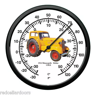 New MINNEAPOLIS MOLINE 10  Round Thermometer Vintage 1932 Model UDLX  Tractor • $27.90