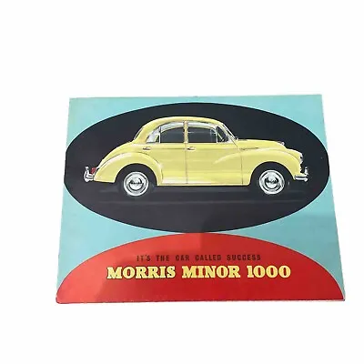 Morris Minor 1000 Saloon Traveller Tourer Orig. 1961 Factory Uk Sales Brochure • $21.76