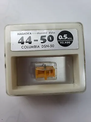 NAGAOKA 44-50 Columbia DSN-50 Record Needle Diamond Stylus Japan Made 0.5mil • £60.59