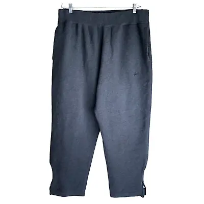 Nike Mens Sweatpants Size 2XL 38-42 Elastic Waist Cotton Fleece Ankle Zip Active • $29.91