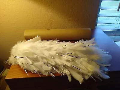 Marching Band Hat Shako Feather White Plume About 11 -12  . • $6