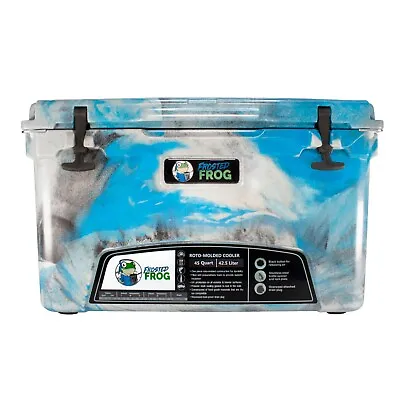 Frosted Frog Blue Camo 45 Quart Cooler Heavy Duty Ice Chest • $249.99