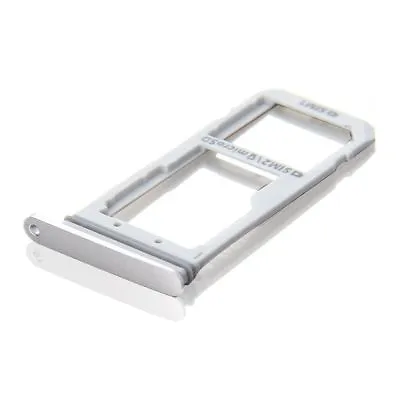 Samsung Galaxy S7 G930 Sim + Micro SD Card Holder Slot Tray Replacement Silver • $1.49