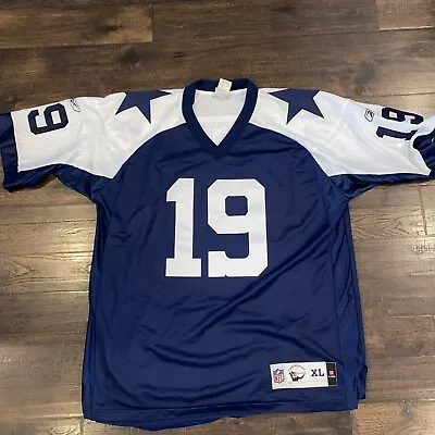 MILES AUSTIN 19 Dallas Cowboys Men NFL Throwbacks Sewn Jersey XL Reebok Vintage • $34.99