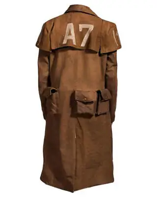 Mens A7 Fallout NCR Veteran Ranger Duster Coat In Genuine Diestressed Leather • $169.99