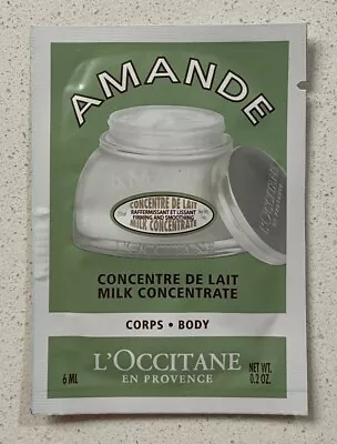 L'OCCITANE AMANDE / ALMOND MILK CONCENTRATE - SAMPLE SIZE 6ml / .2oz • $2.99