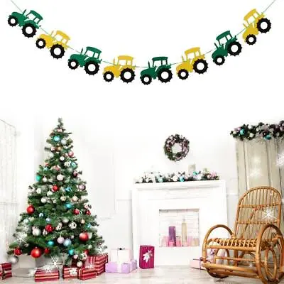 $12.68 • Buy 3.2yd Tractor Banner Bunting Banner Kids Party Banner Photograph Decor