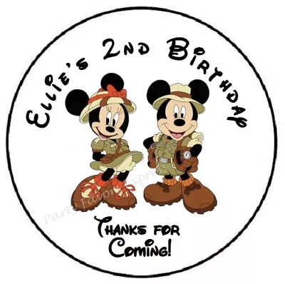 Minnie Mickey Personalized Custom Thank You Seals Labels Stickers Party Favors • $3.99