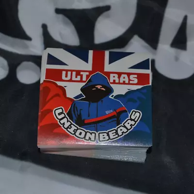 X25 Union Bears 8x8cm Stickers - Inspired By Glasgow Casuals Ultras Away Days • $8.30