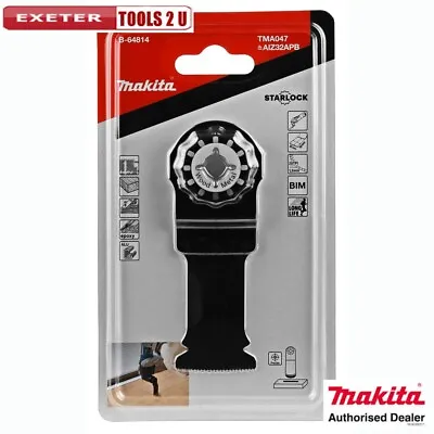 Makita Starlock Plunge Cut Saw Blade Wood Metal TMA047 B-64814 • £14.99