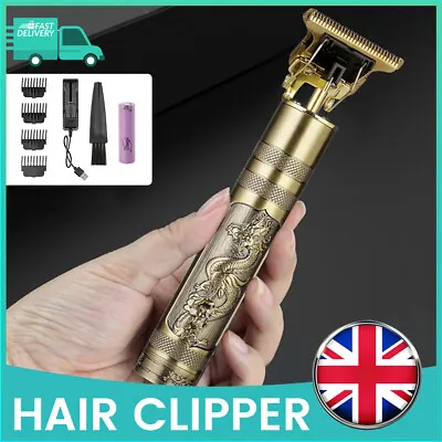 Professional Mens Hair Clippers Machine Cordless Beard Electric Shaver Vintage • £6.99