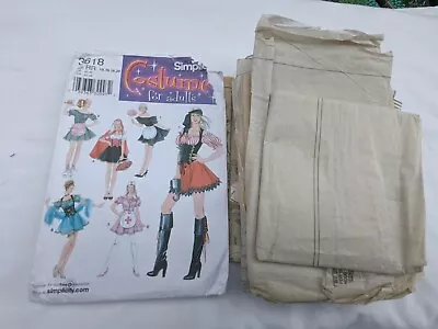 Simplicity Sewing Pattern 3618 Adult Fancy Dress Costumes Pirate / Nurse / Maid • £6.99