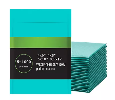 4x6 4x8 6x10 8.5x12 Poly Bubble Padded Mailers Envelops Shipping Bags TEAL • $5.45