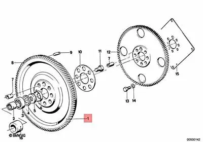 Genuine BMW E30 Cabrio Coupe Sedan Flywheel OEM 11221706575 • $546.35