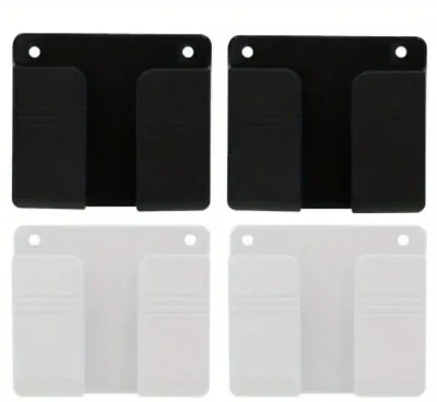 1/2/4 White Or Black Wall Mount Mobile Phone Remote Holder • £7.99