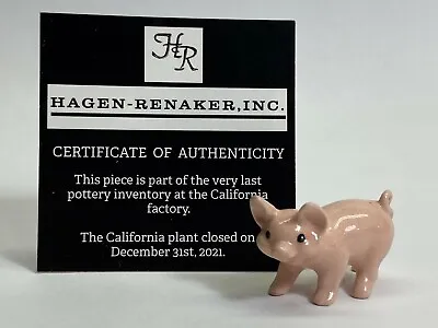 Hagen Renaker #804 847 Pig Standing NOS Last Of The Factory Stock Pink Free Ship • $9.99