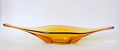 Vtg. Viking  Epic  Glass Console Bowl 21  Gold • $56