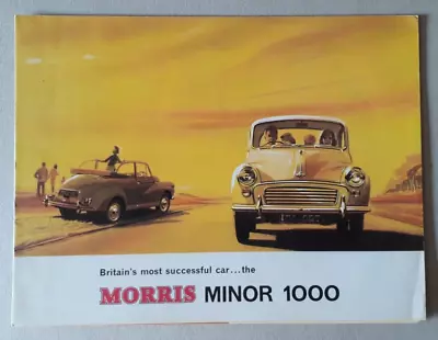 Morris Minor 1000 Brochure 1966 - Saloon Traveller Convertible • $31.07