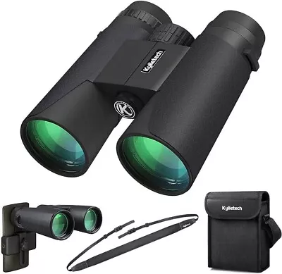 High Power Binoculars 12x42 BAK4 Prism Bird Watching Travel Stargazing Hunting • £19.98