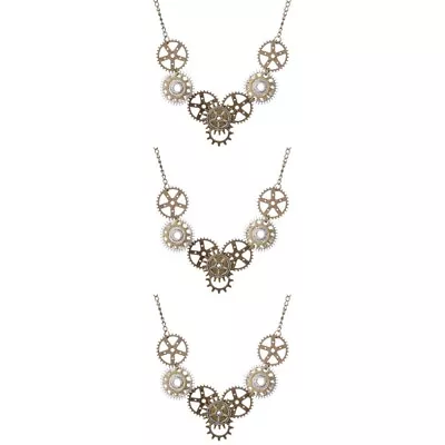  3 Pack Miss Neck Accessories Retro Gothic Necklace Labret Jewelry • £13.79