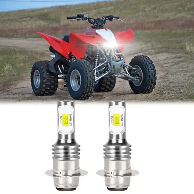 2 6000K SUPER LED Headlight Bulbs For HONDA TRX400EX TRX400X 1999-2014 400ex US • $16.43