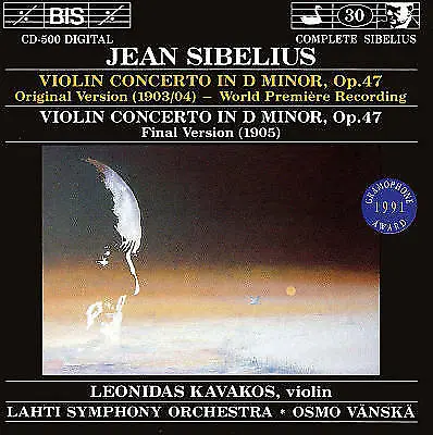 £3.07 • Buy Johan (Jean) Christian Julius Sibelius : VIOLIN CONCERTO IN D MINOR CD (2002)