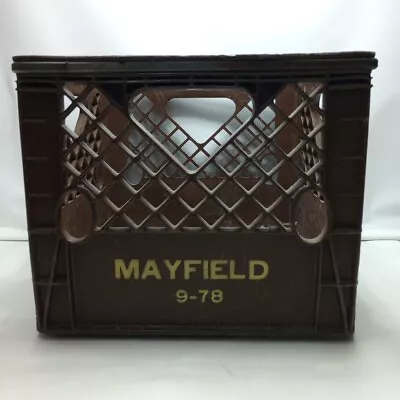 Mayfield Milk Crate Metal Band 9-78 Brown Plastic  12 7/8  X 12 7/8  X 11  • $39.73