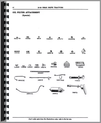 Parts Manual IH McCormick Deering 10-20 Tractor • $80.99