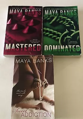 Dominated Mastered Sweet Addiction - Paperbacks By Banks Maya 3 Book Lot • $10