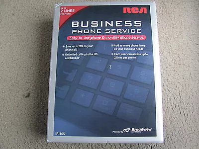 Brand New Rca IP110S Business Class Voip 2-Line Phone System & Service • $69.98