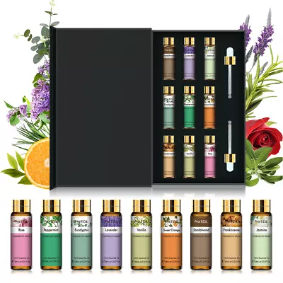 Pure Essential Oils Set 9x 10ML For Aromatherapy MassageCandle Soap Making﻿ • £13.99