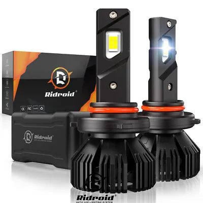 RIDROID 9005 HB3 LED Headlight Bulbs High/Low Beam White Super Bright Canbus • $22.99