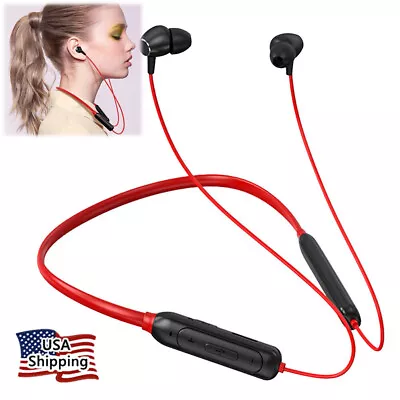 Bluetooth Headset Wireless Sport Music Headphone Earphone Neckband In Ear Earbud • $15.97