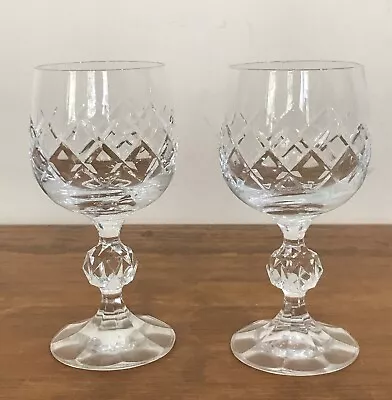 2 Bohemia Crystal *Bristol* Wine￼ Glasses  - 150ml • $30