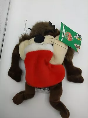 Warner Bros Tasmanian Devil Christmas Bean Bag 7  Plush New W/ Tags  • $5.20