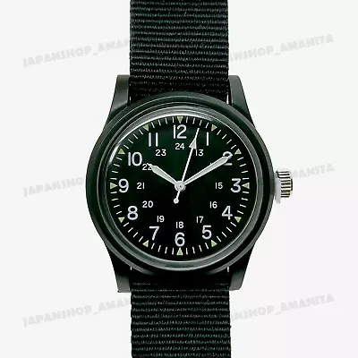 Vietnam War US Military Service Watch Repro Black Seiko Movement From Japan NEW • $18.90