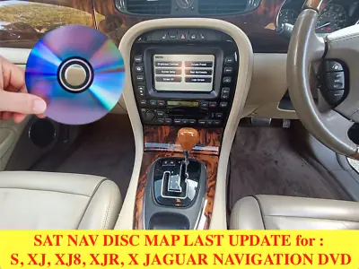 SAT NAV DISC MAP UPDATE  S-Type XJ XJ8 XJR X JAGUAR NAVIGATION DVD UK 2013 • £18.99