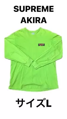 Supreme Akira Neo Tokyo Long Sleeve T-Shirt Size L Lime Comic Logo Print • $746.74