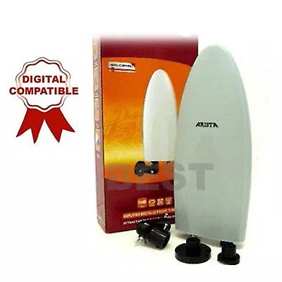 New Arista Compact Amplified Outdoor Digital Tv Antenna Caravan Boat • $15.63