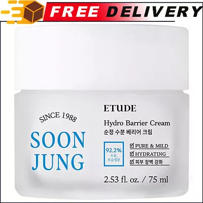 ETUDE HOUSE Soonjung Hydro Barrier Cream 75ml Moisturizing & Soothing Cream 75ml • $24.41