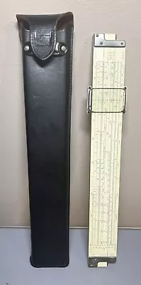 1947 K&E Keuffel & Esser Slide Rule N4081-3 Log Duplex Decitrig USA Leather Case • $34.99