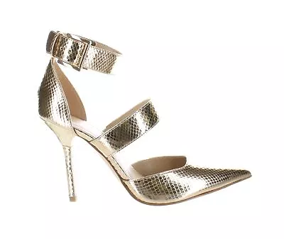 Michael Kors Womens Gold Ankle Strap Heels Size 7.5 (7620637) • $19.99