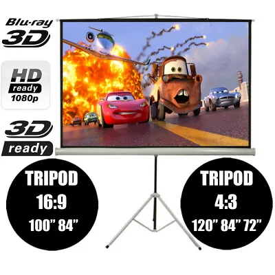 $285.99 • Buy Tripod Projector Screen 120  4:3