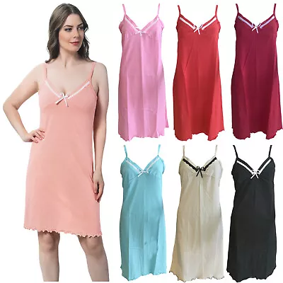 Ladies Womens Nightie Night Sleep Wear Dress Shirt Pj Pyjamas Chemise Negligees • £7.99